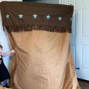 One curtain , cute for small window